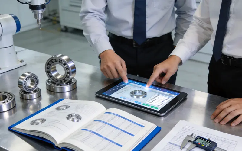 Precision bearing selection support, assisting customers in precise matching